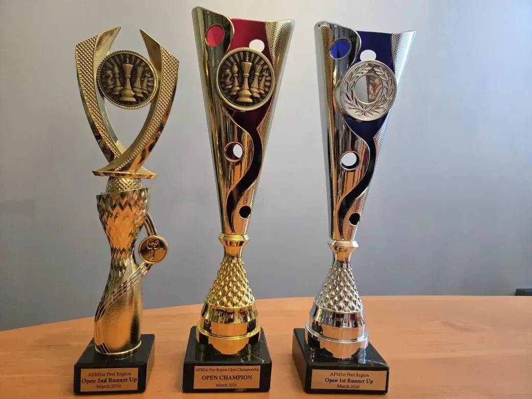 Open section trophies